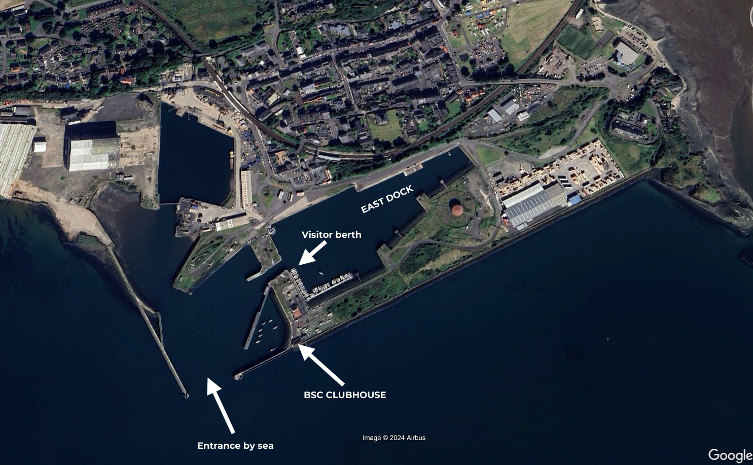 Position of visitor berth